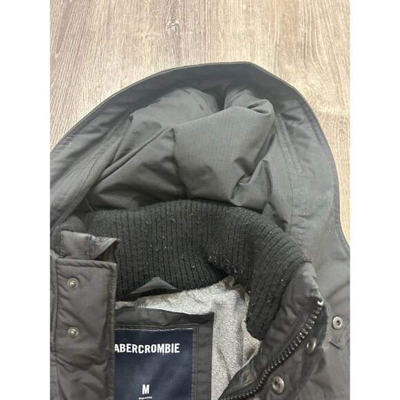 Abercrombie Fitch All Season Weather Warrior Hooded Parka Coat Women's M Black - Picture 4 of 10
